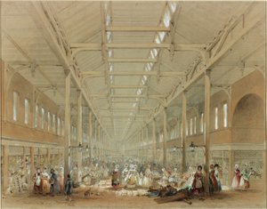 Interno del mercato di Grainger da John Wilson Carmichael